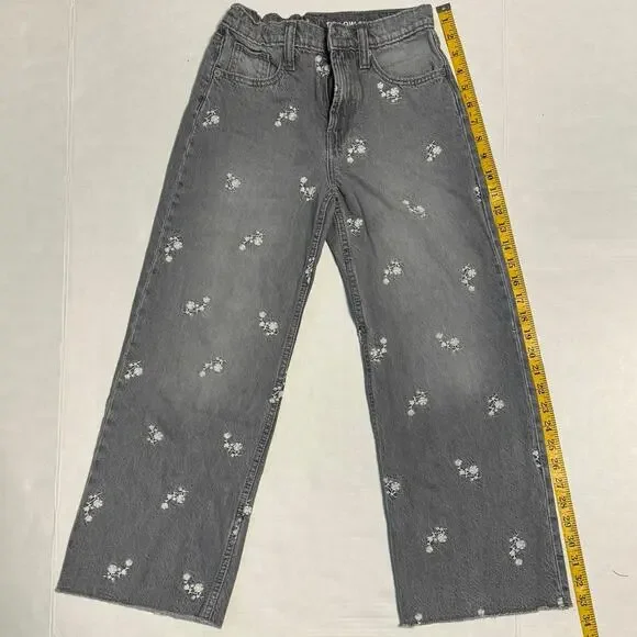 Gap Kids Lot of 2 Girl 10 Low Stride Jeans Embroidered Distressed School Casual - Picture 3 of 16